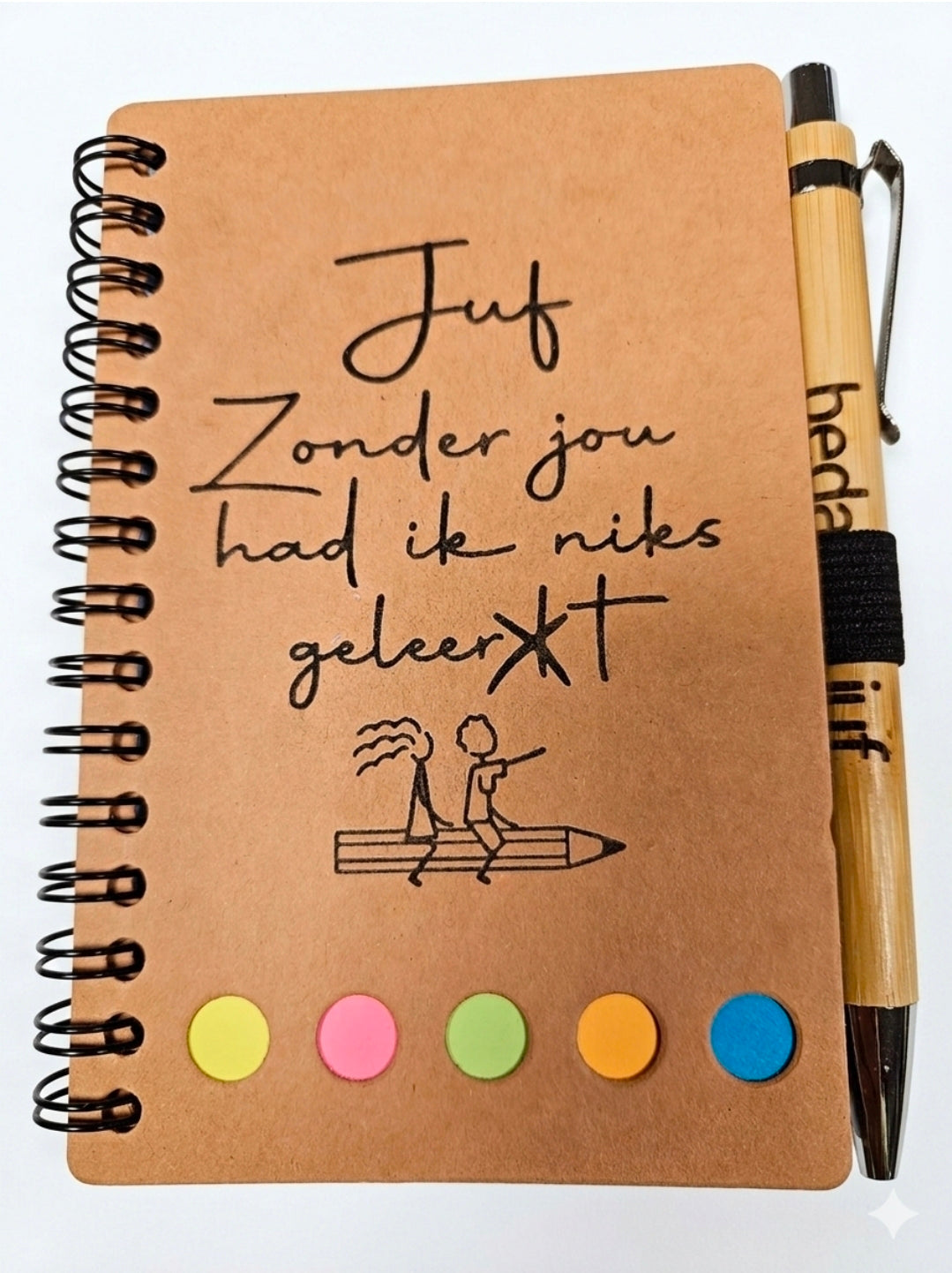Notitie schriftje Juf