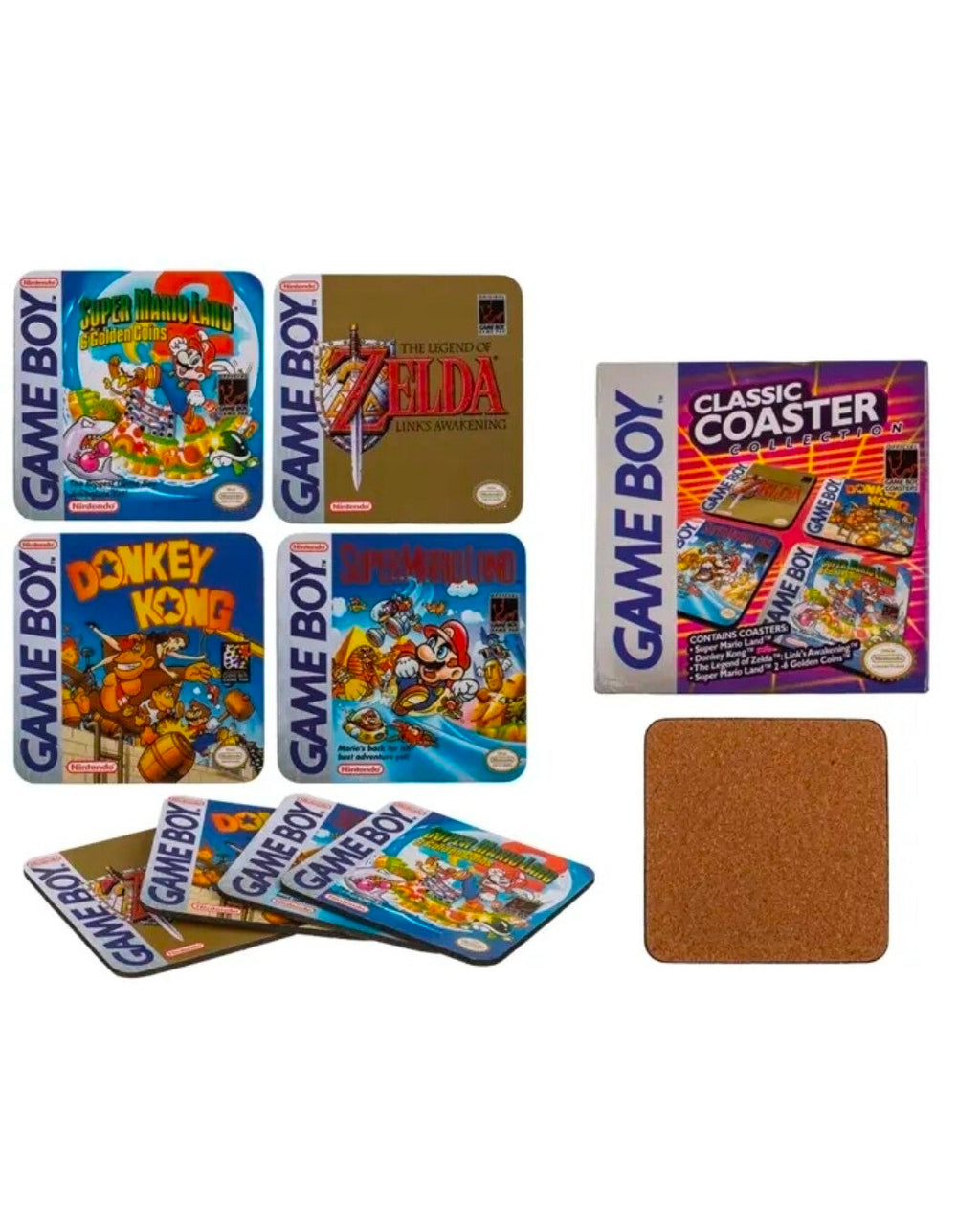 Nintendo game boy onderzetters