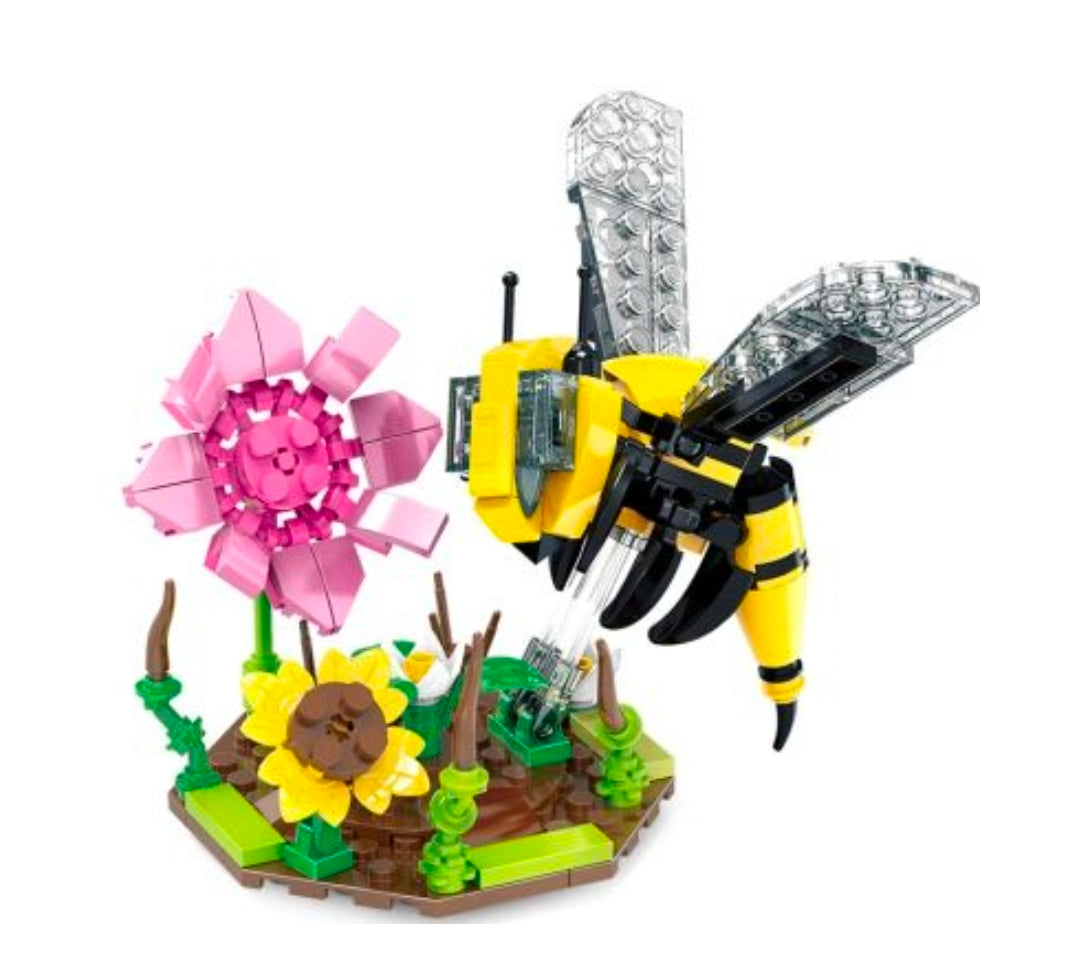 Bouwset Bij met bloem 159 pcs