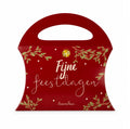 Snoep Tasje – Fijne Feestdagen Rood
