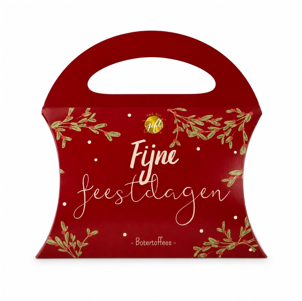 Snoep Tasje – Fijne Feestdagen Rood