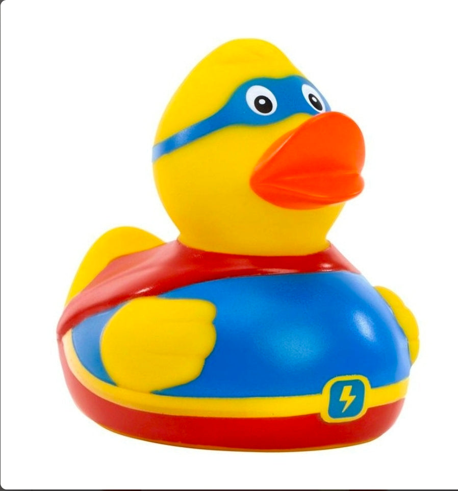 Badeend superman