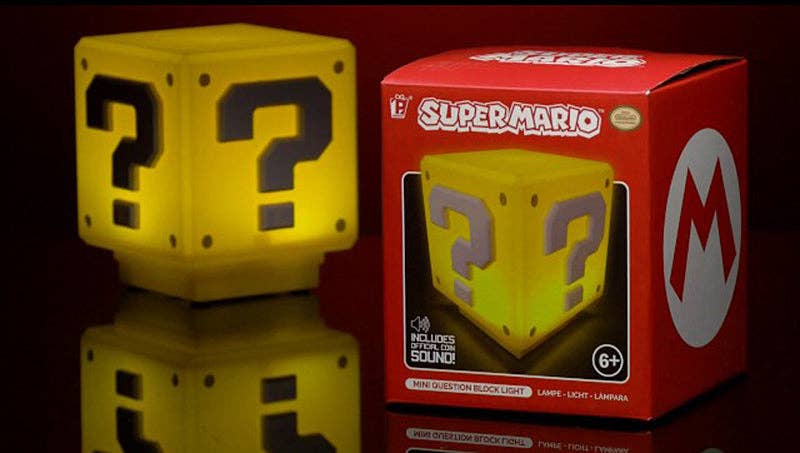 Super Mario Tafellamp Mini Vraagtekenblok