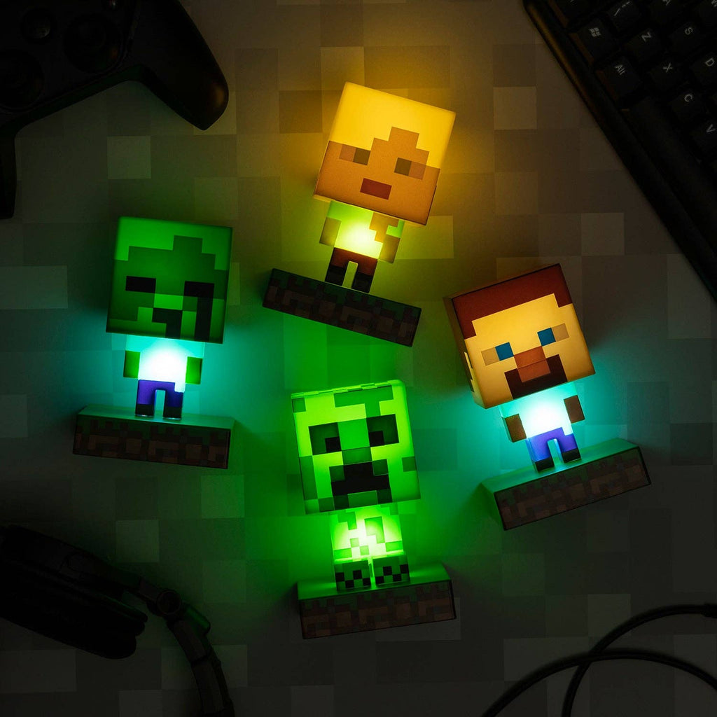 Minecraft 3D Lamp Pictogram Licht Creeper