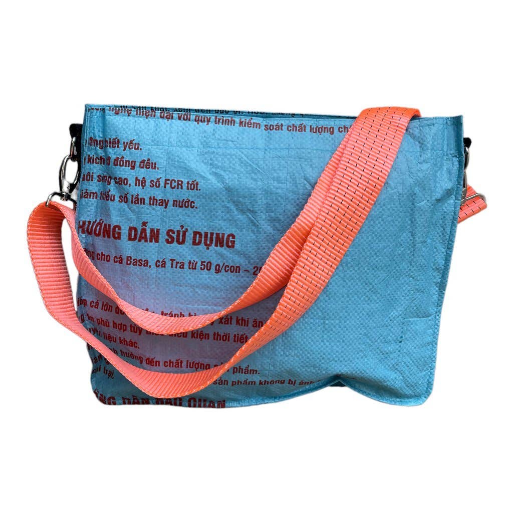 Beadbags klassieke universele draagtas horizontaal blauw