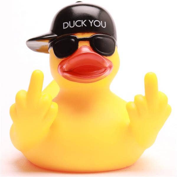 Duck You piepende eend - rubberen eend