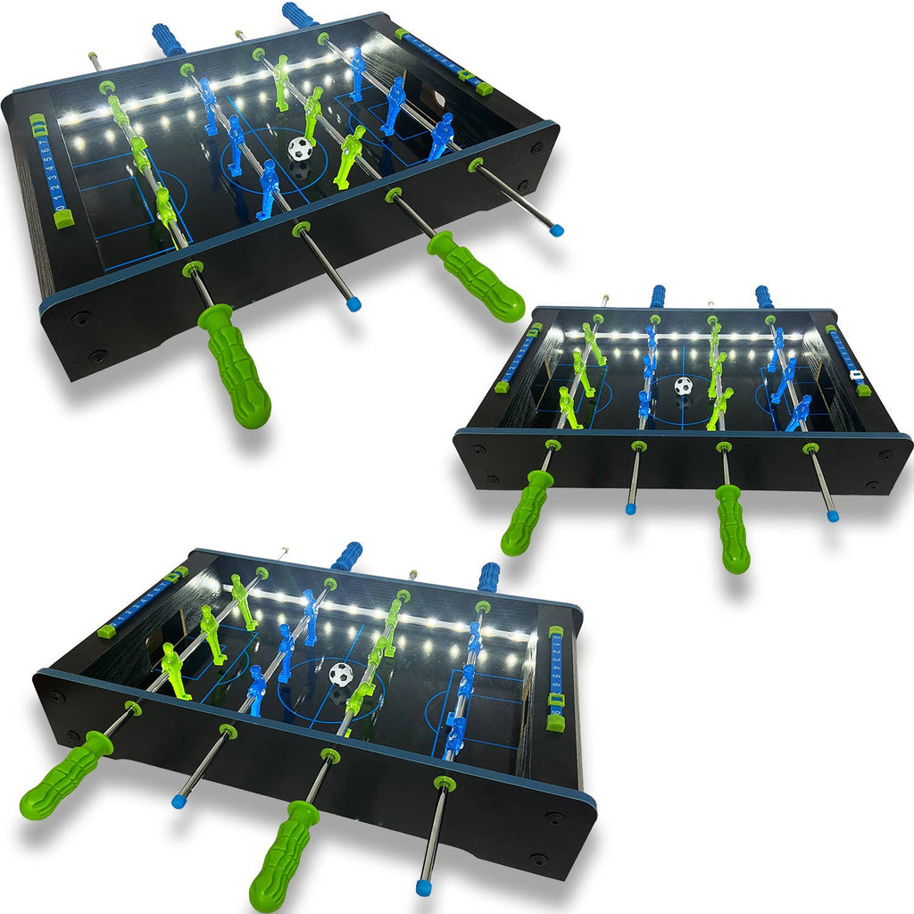 Mini tafelvoetbalspel met LED verlichting