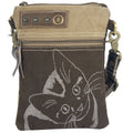 Sunsa damestas met vintage look met kattenprint