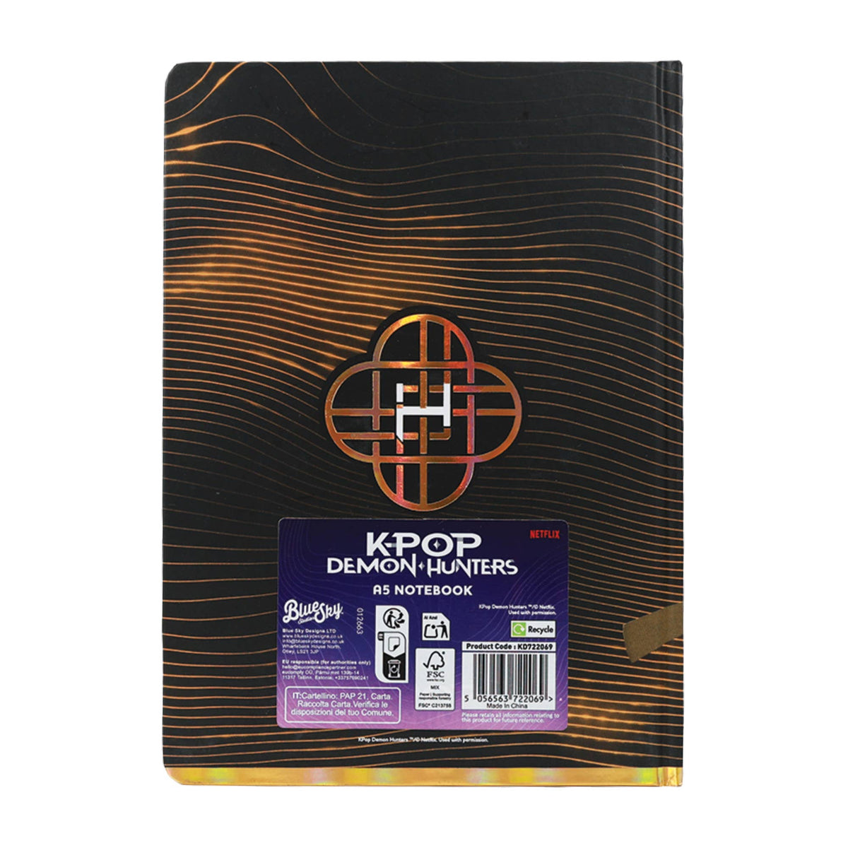 KPop Demon Hunters - Notitieboek A5 - Gouden
