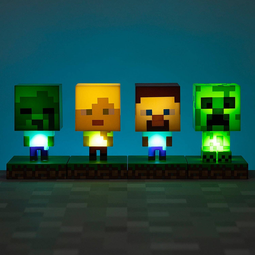 Minecraft 3D Lamp Pictogram Licht Creeper