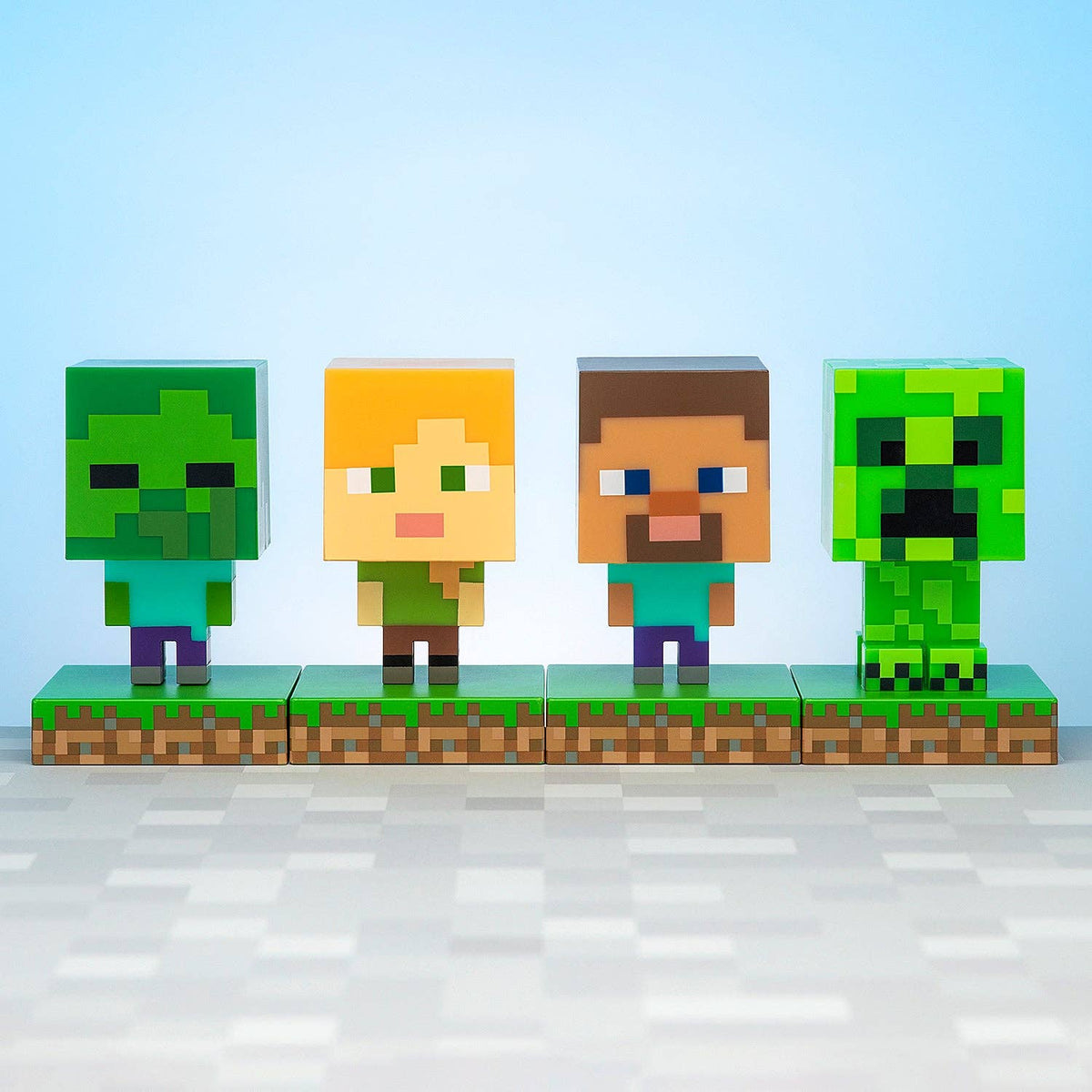 Minecraft 3D Lamp Pictogram Licht Creeper