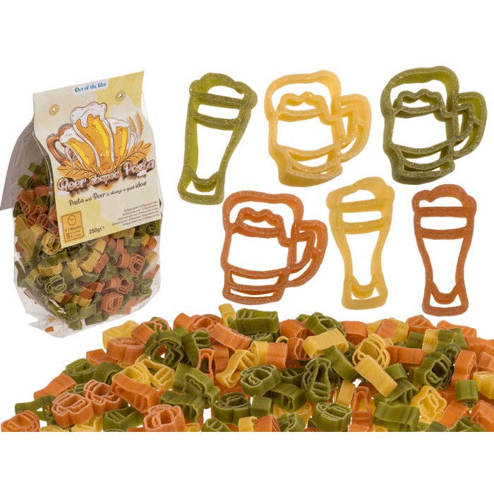 Pasta in bierglasvorm