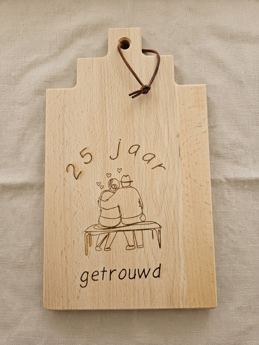 Borrelplank 25 jaar getrouwd