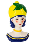 Vaas gekleurd vrouw citroen