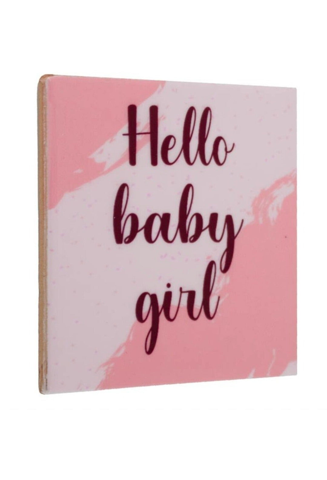 Tegeltje – 'Hello baby girl'
