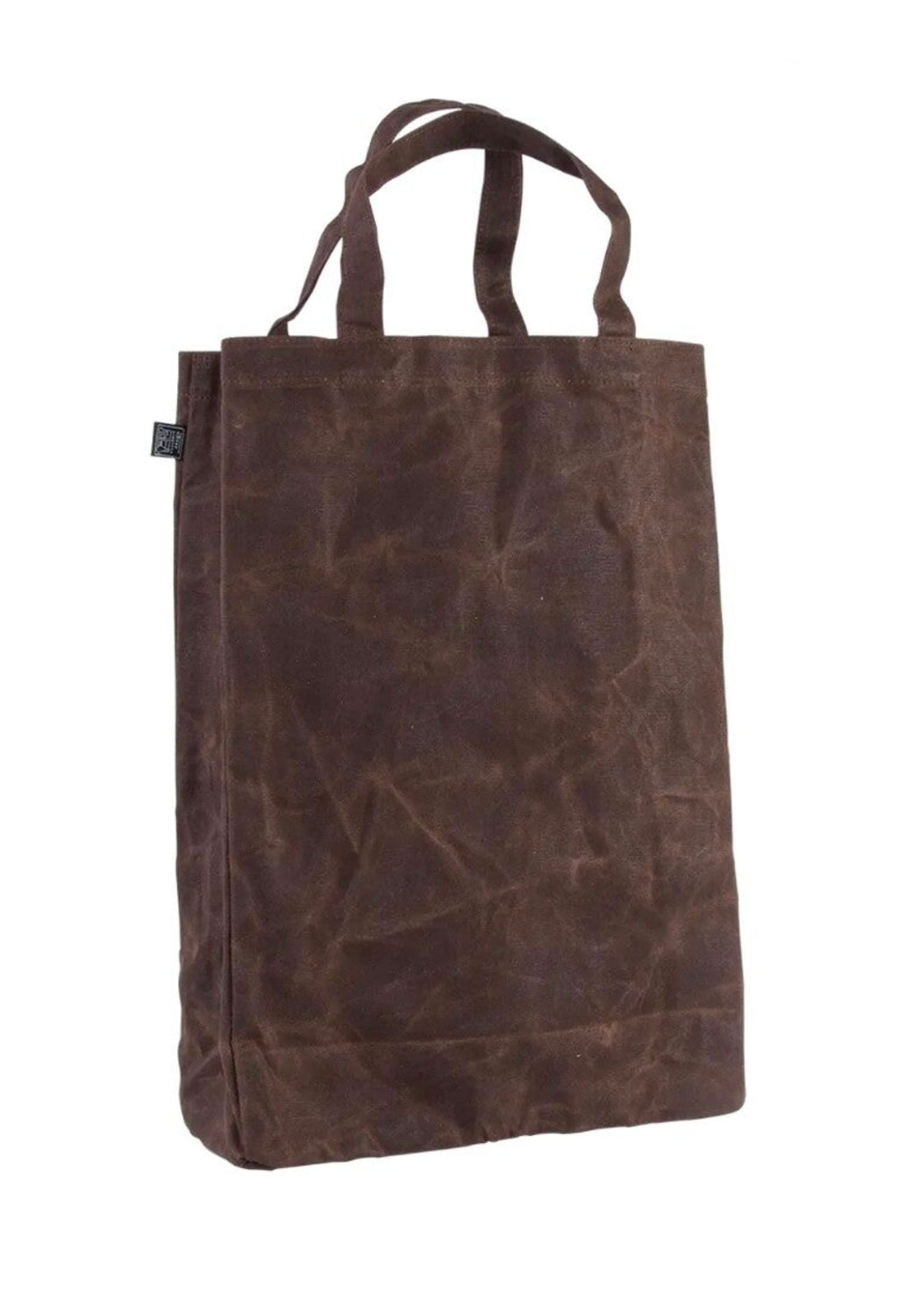 Hoge boodschappentas gewaxte canvas
