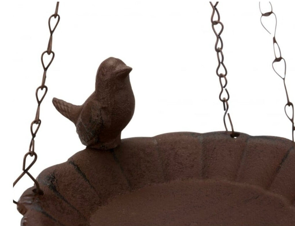 Gietijzeren vogel drinkbakje