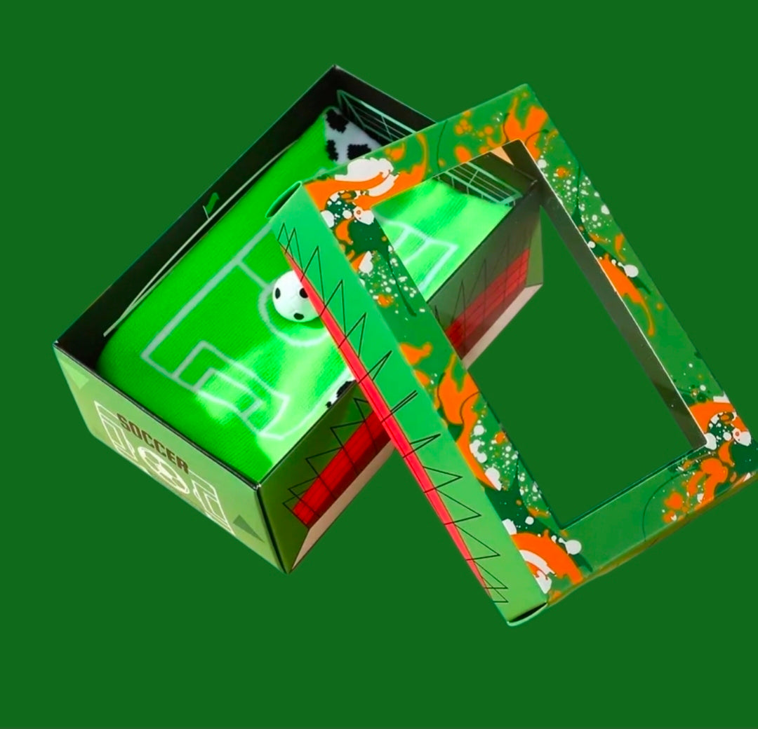 Voetbal sokken in mini stadion