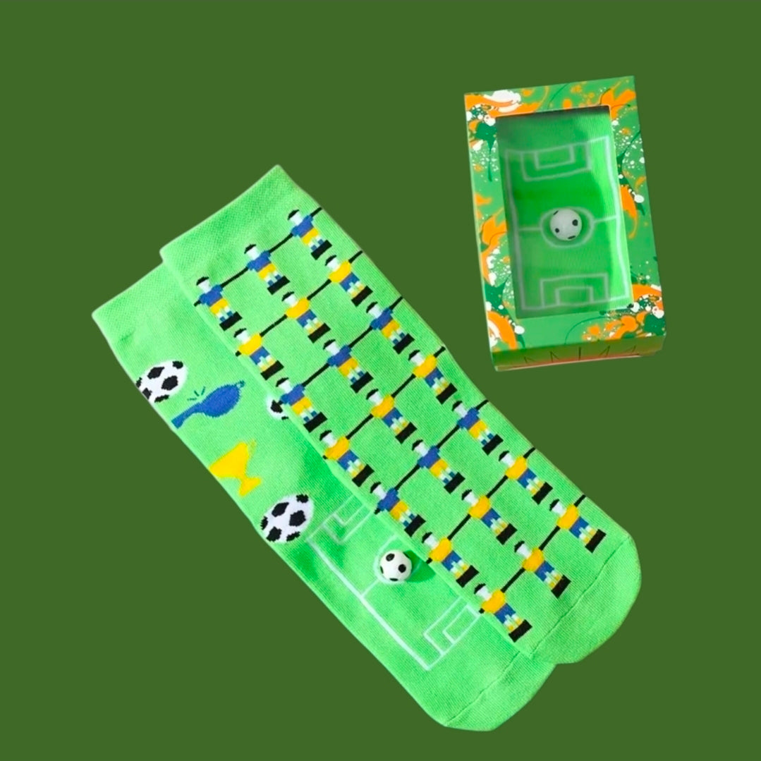 Voetbal sokken in mini stadion