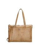 Hide and stitches lederen laptoptas