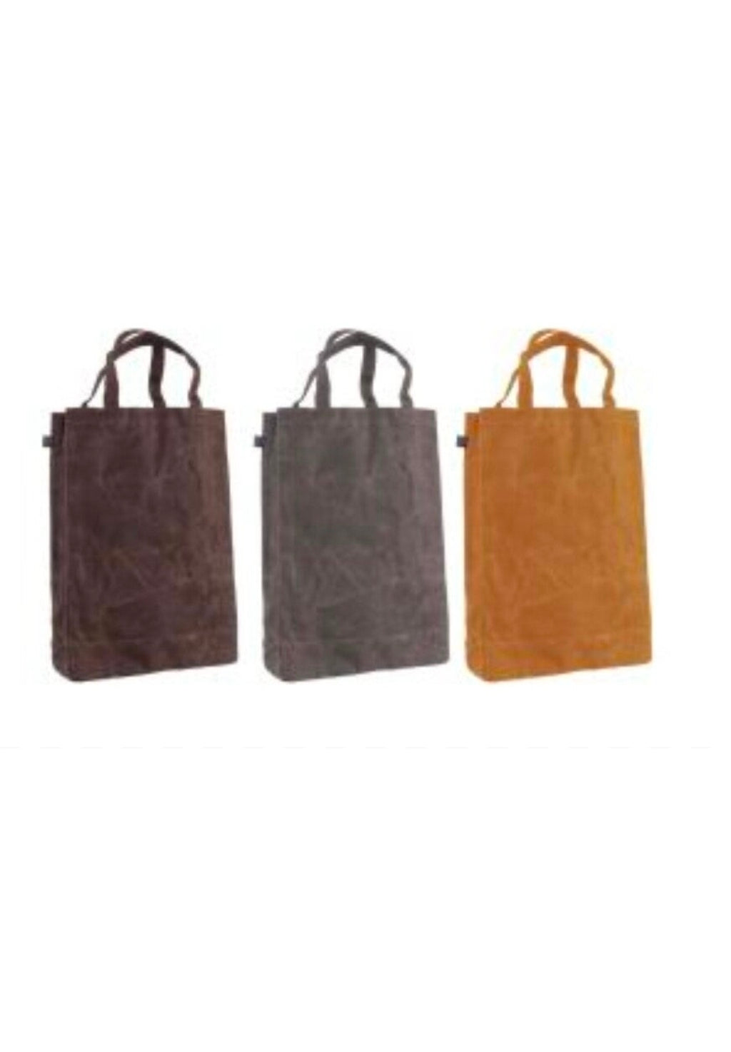 Hoge boodschappentas gewaxte canvas