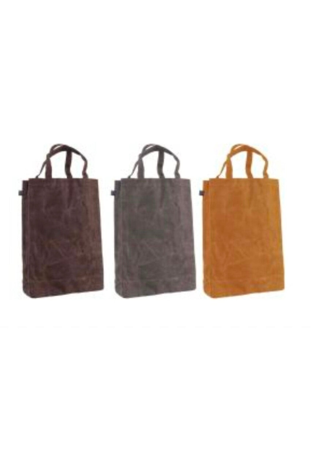 Hoge boodschappentas gewaxte canvas